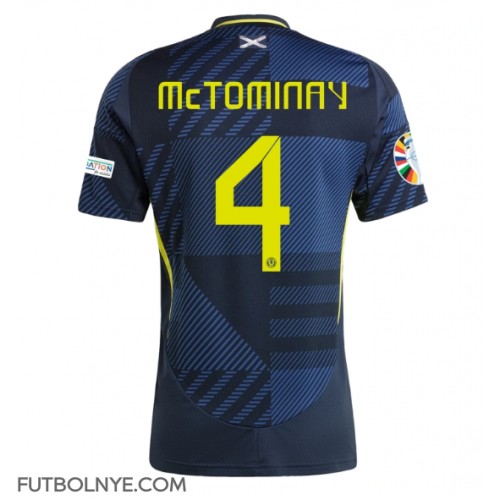 Camiseta Escocia Scott McTominay #4 Primera Equipación Eurocopa 2024 manga corta